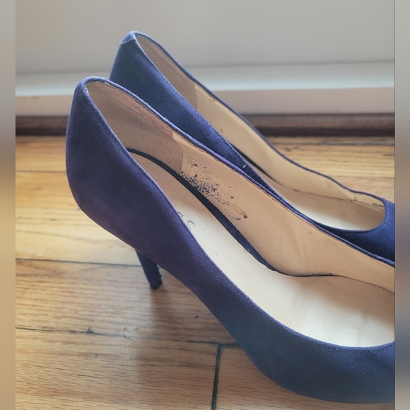 Guess Blue Suede 3 1/2 Pointy Toe Stiletto Size 7 1/2 - Picture 2 of 15